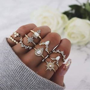 Rings for women knuckle stackable ring set